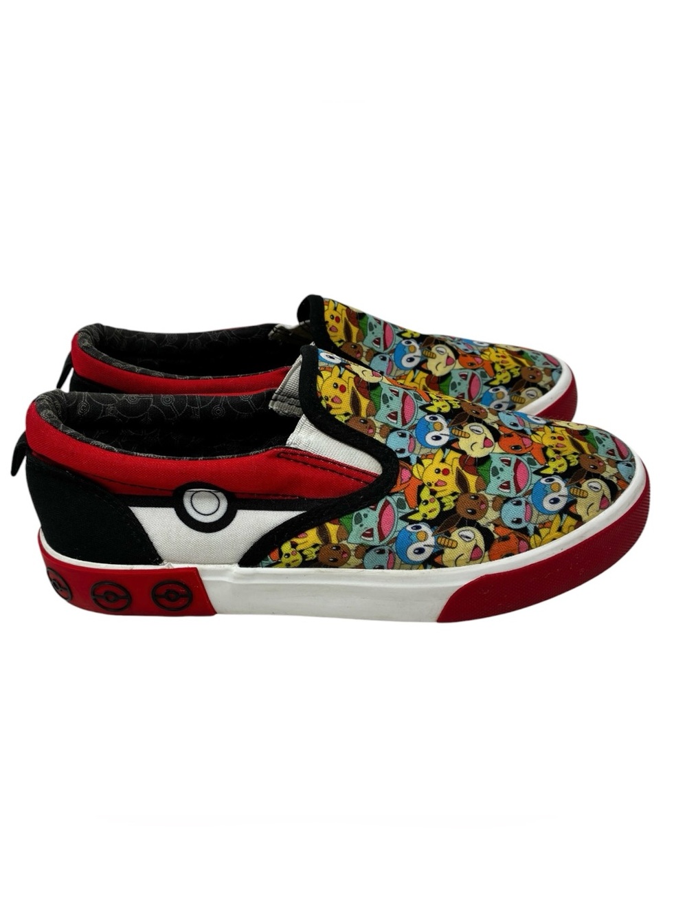 Pokémon Kids Unisex Slip On Shoes by Ground Up Size 5 Boys / Size 6.5 Girls